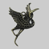 Pendant/Charm. Fashion Zinc Alloy Jewelry Findings. Lead-free. Animal 55x40mm. Sold by Bag