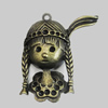 Pendant/Charm. Fashion Zinc Alloy Jewelry Findings. Lead-free. People 49x45mm. Sold by PC
