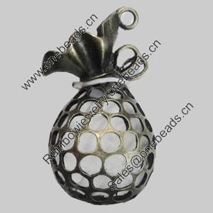 Pendant/Charm. Fashion Zinc Alloy Jewelry Findings. Lead-free. 52x30mm. Sold by PC