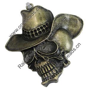 Pendant/Charm. Fashion Zinc Alloy Jewelry Findings. Lead-free. 55x53mm. Sold by PC