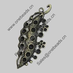 Pendant/Charm. Fashion Zinc Alloy Jewelry Findings. Lead-free. 70x26mm. Sold by PC