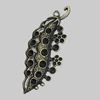 Pendant/Charm. Fashion Zinc Alloy Jewelry Findings. Lead-free. 70x26mm. Sold by PC