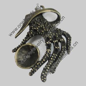 Pendant/Charm. Fashion Zinc Alloy Jewelry Findings. Lead-free. Hands 48x33mm. Sold by PC