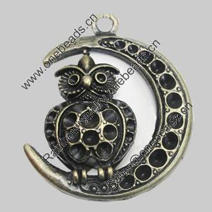 Pendant/Charm. Fashion Zinc Alloy Jewelry Findings. Lead-free. Animal 50x40mm. Sold by PC