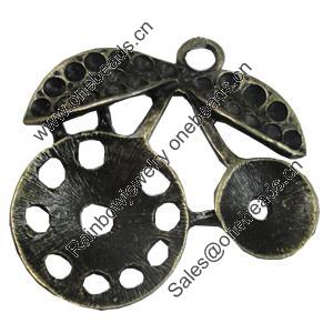 Pendant/Charm. Fashion Zinc Alloy Jewelry Findings. Lead-free. 46x44mm. Sold by PC