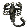 Pendant/Charm. Fashion Zinc Alloy Jewelry Findings. Lead-free. Animal 52x41mm. Sold by PC