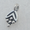 Pendant/Charm. Fashion Zinc Alloy Jewelry Findings. Lead-free. 10x5mm. Sold by Bag