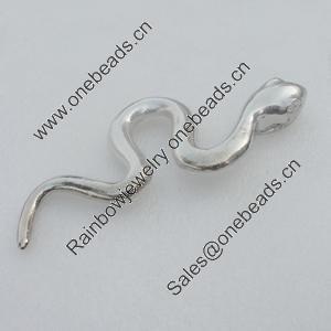 Pendant/Charm. Fashion Zinc Alloy Jewelry Findings. Lead-free. Animal 119x56mm. Sold by PC