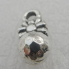 Pendant/Charm. Fashion Zinc Alloy Jewelry Findings. Lead-free. 12.5x6.5mm. Sold by Bag