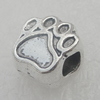 Europe Beads. Fashion Zinc Alloy Jewelry Findings. Lead-free. 10x11mm. Hole:5mm. Sold by Bag