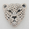 Pendant/Charm. Fashion Zinc Alloy Jewelry Findings. Lead-free. Animal 49x50mm. Sold by PC