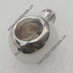 Zinc Alloy Bali & Cord End Caps. Fashion Jewelry Findings. Lead-free. 11.5mm. Hole:6.5mm. Sold by Bag