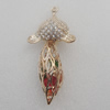 Pendant/Charm. Fashion Zinc Alloy Jewelry Findings. Lead-free. 75x35mm. Sold by PC