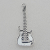 Pendant/Charm. Fashion Zinc Alloy Jewelry Findings. Lead-free. Musical Instrument 59x18mm. Sold by Bag