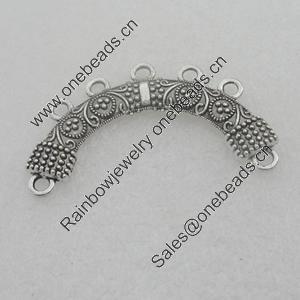 Connetor. Fashion Zinc Alloy Jewelry Findings. Lead-free. 45x10mm. Sold by Bag