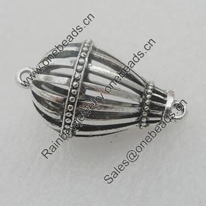 Hollow Bali Connetor. Fashion Zinc Alloy Jewelry Findings. Lead-free. 35x20mm. Sold by PC