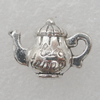  Pendant/Charm. Fashion Zinc Alloy Jewelry Findings. Lead-free. Teapot 16x11mm. Sold by Bag  
