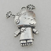 Pendant/Charm. Fashion Zinc Alloy Jewelry Findings. Lead-free. People 27.5x18mm. Sold by Bag