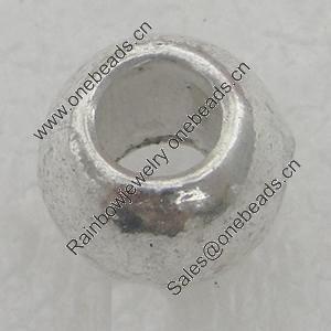 Europe Beads. Fashion Zinc Alloy Jewelry Findings. Lead-free. 9x7mm. Hole:5mm. Sold by Bag