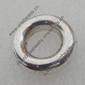 Donut. Fashion Zinc Alloy Jewelry Findings. Lead-free. 12mm. 6.5mm. Sold by Bag