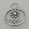 Pendant/Charm. Fashion Zinc Alloy Jewelry Findings. Lead-free. 17mm. Sold by Bag