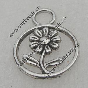 Pendant/Charm. Fashion Zinc Alloy Jewelry Findings. Lead-free. 17mm. Sold by Bag