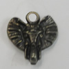Pendant/Charm. Fashion Zinc Alloy Jewelry Findings. Lead-free. 15x17mm. Sold by Bag