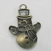 Pendant/Charm. Fashion Zinc Alloy Jewelry Findings. Lead-free. 25x19mm. Sold by Bag