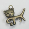 Pendant/Charm. Fashion Zinc Alloy Jewelry Findings. Lead-free. Animal 20x19mm. Sold by Bag