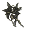 Pendant/Charm. Fashion Zinc Alloy Jewelry Findings. Lead-free. Angel 47x32mm. Sold by Bag