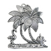  Pendant/Charm. Fashion Zinc Alloy Jewelry Findings. Lead-free. Plant 33x28mm. Sold by Bag