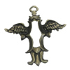 Pendant/Charm. Fashion Zinc Alloy Jewelry Findings. Lead-free. 42x40mm. Sold by Bag
