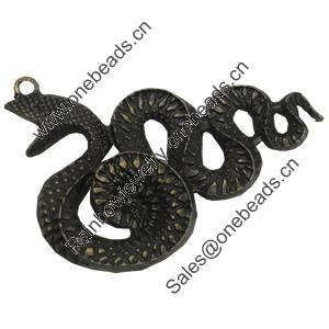 Pendant/Charm. Fashion Zinc Alloy Jewelry Findings. Lead-free. Animal 46x31mm. Sold by Bag