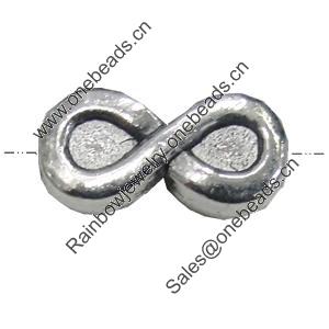 Beads. Fashion Zinc Alloy Jewelry Findings. Lead-free. 12x6mm. Hole:1mm. Sold by Bag