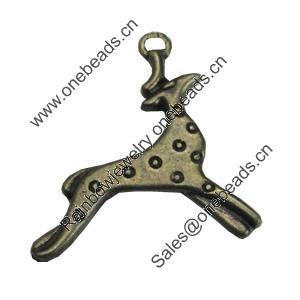 Pendant/Charm. Fashion Zinc Alloy Jewelry Findings. Lead-free. Animal 24x24mm. Sold by Bag