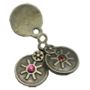 Pendant/Charm. Fashion Zinc Alloy Jewelry Findings. Lead-free. 12x17mm. Sold by Bag