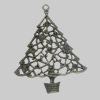 Pendant/Charm. Fashion Zinc Alloy Jewelry Findings. Lead-free. Christmas Tree 53x48mm. Sold by PC