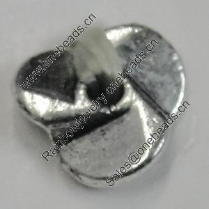 Spacer. Fashion Zinc Alloy Jewelry Findings. Lead-free. 9mm. Sold by Bag