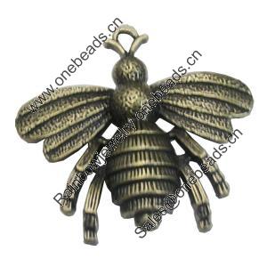 Pendant/Charm. Fashion Zinc Alloy Jewelry Findings. Lead-free. Animal 35x37mm. Sold by Bag