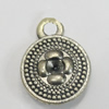 Pendant/Charm. Fashion Zinc Alloy Jewelry Findings. Lead-free. 14x10mm. Sold by Bag