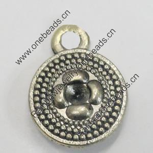 Pendant/Charm. Fashion Zinc Alloy Jewelry Findings. Lead-free. 14x10mm. Sold by Bag