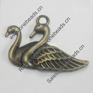 Pendant/Charm. Fashion Zinc Alloy Jewelry Findings. Lead-free. Animal 21x29mm. Sold by Bag