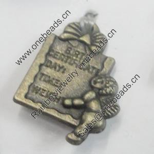 Message Charm. Fashion Zinc Alloy Jewelry Findings. Lead-free. 21x15mm. Sold by Bag