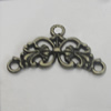 Connetor. Fashion Zinc Alloy Jewelry Findings. Lead-free. 25x14mm. Sold by Bag