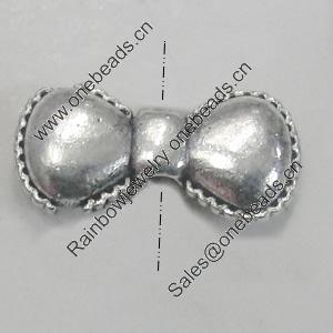 Beads. Fashion Zinc Alloy Jewelry Findings. Lead-free. 11x5mm. Hole:3mm. Sold by Bag