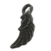 Pendant/Charm. Fashion Zinc Alloy Jewelry Findings. Lead-free. Wings 22x7mm. Sold by Bag
