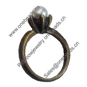 Zinc Alloy Ring. Fashion Zinc Alloy Jewelry Findings. Lead-free. 22x15mm. Sold by Bag