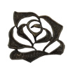 Pendant/Charm. Fashion Zinc Alloy Jewelry Findings. Lead-free. Flower 24x27mm. Sold by Bag