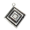 Pendant/Charm. Fashion Zinc Alloy Jewelry Findings. Lead-free. 28x23mm. Sold by Bag