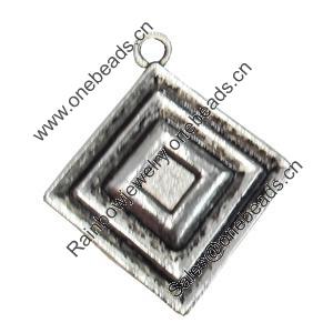 Pendant/Charm. Fashion Zinc Alloy Jewelry Findings. Lead-free. 28x23mm. Sold by Bag